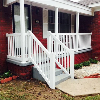 درابزين PVC للخطوات الأمامية